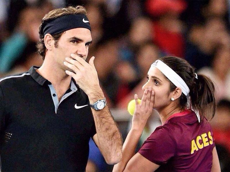 Sania Mirza and Roger Federer