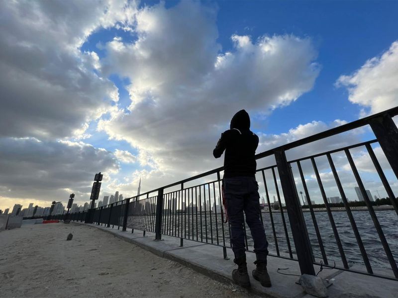 UAE residents were in for a dusty and windy walk home on January 21. 