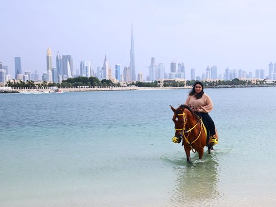 You can now ride a horse along Dubai's coastline