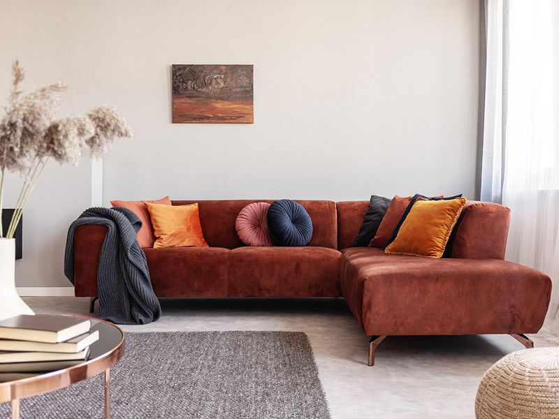Colour palette living room sofa 