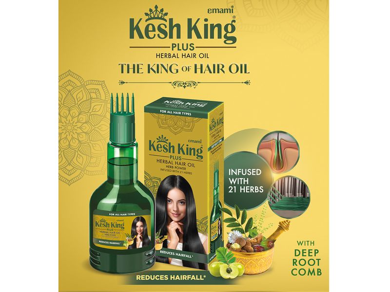 Buy Kesh King Ayurvedic Onion Oil - With 21 Herbs, Reduces Hairfall & Grows  New Hair, Treats Dry Scalp/Dandruff Online at Best Price of Rs 282 -  bigbasket