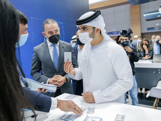 Sheikh Mansoor bin Mohammed bin Rashid Al Maktoum on Wednesday visited the Arab Health and Medlab Middle East Exhibition and Congress 2022