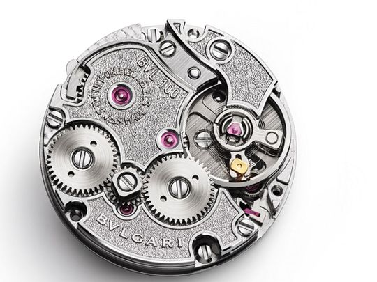 The Bulgari Piccolissimo features one of the smallest existing mechanical movements. 