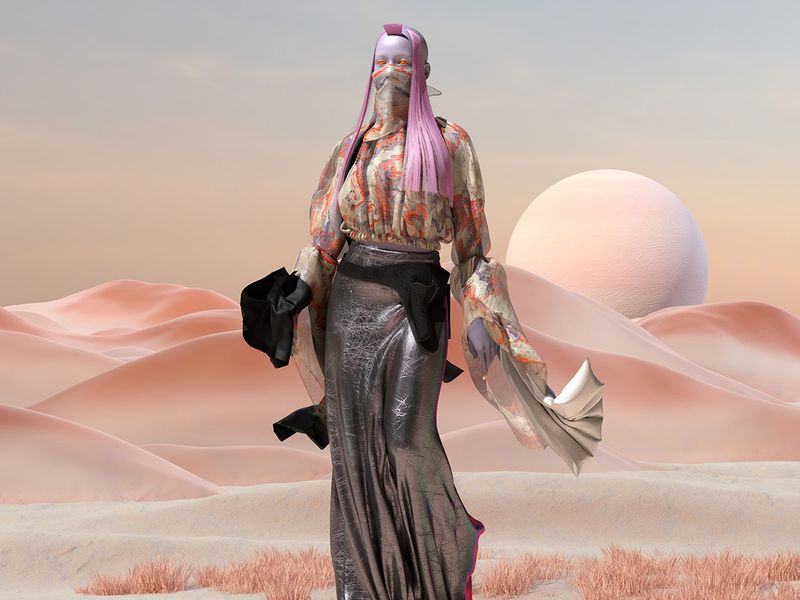 Digital virtual fashion by The Fabricant, Amber Jae Slooten 