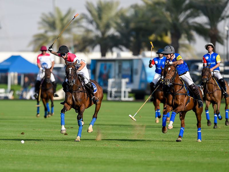 Al Habtoor Polo Resort witnessed some thrilling action on Saturday. 