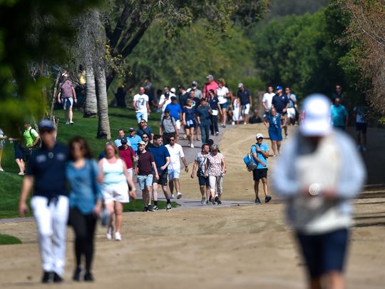 The fans were out to cheer on their favourites at the Dubai desert classic