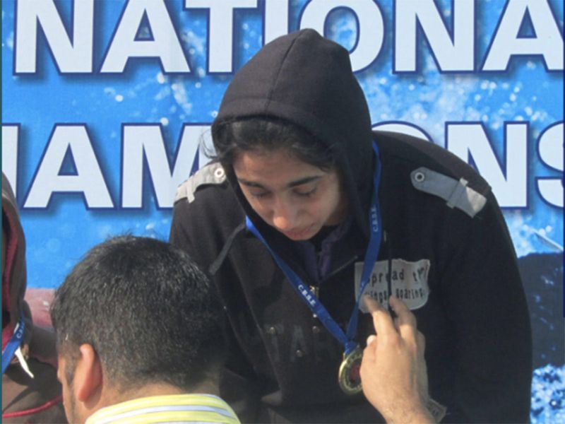 Eehita Chhabra at National Swimming Competition, India 