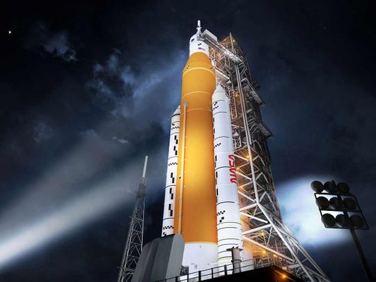 Space Launch System (SLS) rocket
