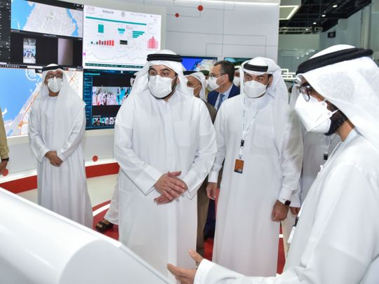 Sheikh Ahmed bin Mohammed bin Rashid Al Maktoum toured the 'MENA Transport Congress and Exhibition 2022’ on Sunday at Dubai World Trade Centre