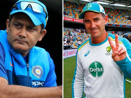 ANIL KUMBLE AND JUSTIN LANGER