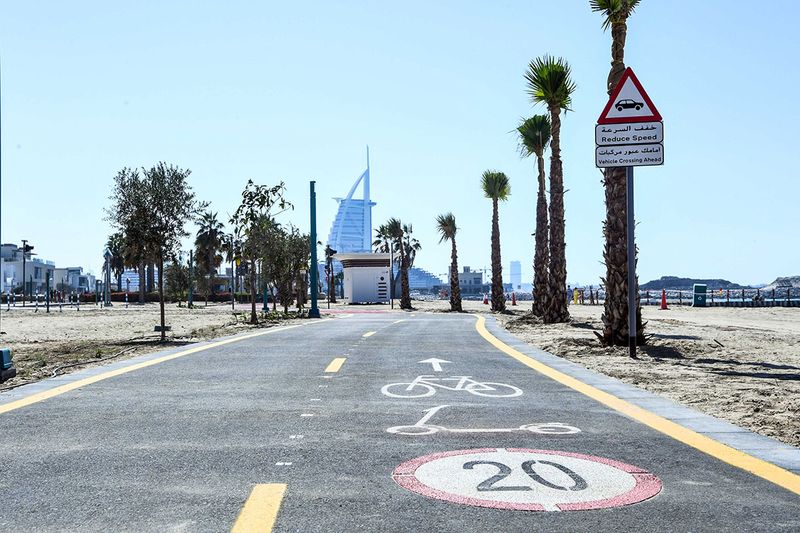 Sheikh Mohammed took a ride on this new Jumeirah cycling track