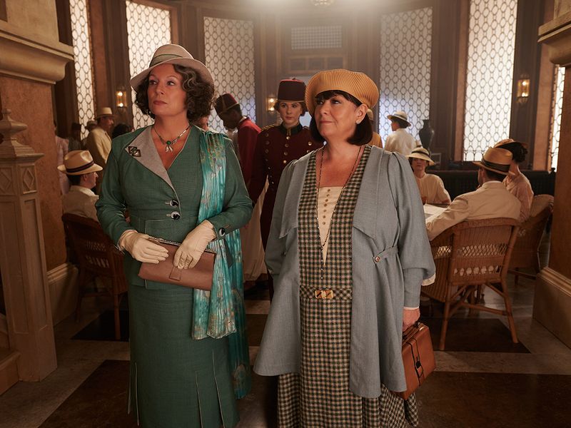 Jennifer Saunders and Dawn French in 'Death on the Nile'