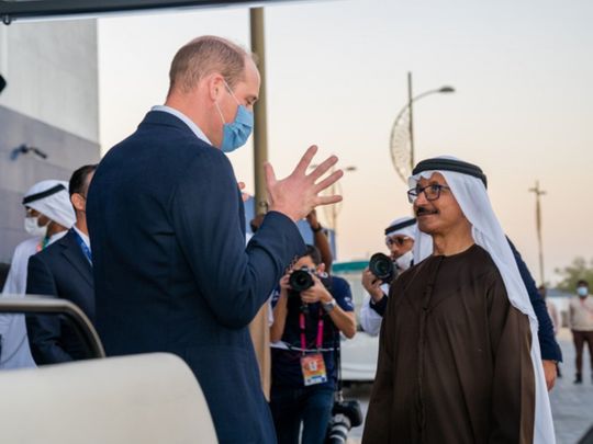 Prince William and Sultan Ahmed bin Sulayem