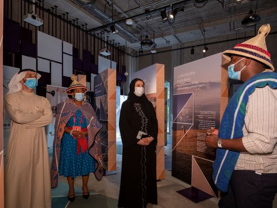 Sara Al Amiri visits Kingdom of Lesotho Pavilion at Expo 2020 Dubai