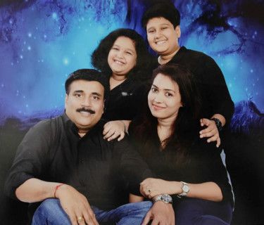 Ambika Suneesh with her family-1644987983754