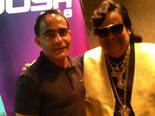 Singer Bappi Lahiri with Lavkesh Grover
