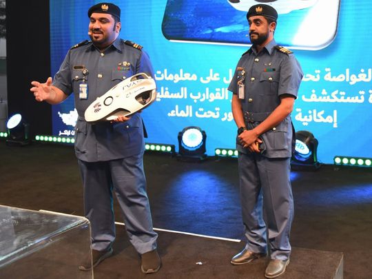 dubai-customs-officials-showcasing-inspection-submarine-at-event-at-expo-during-UAE-innovates-2022-1645011458010
