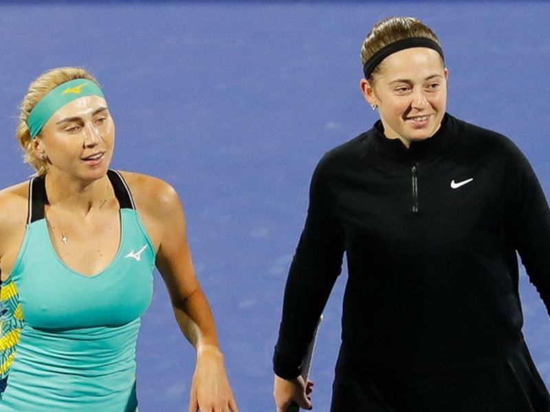 Jelena Ostapenko and Lyudmyla Kichenok are in the Dubai Doubles final
