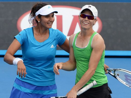 Sania Mirza and Lucie Kradecka narrowly missed out on the Dubai final