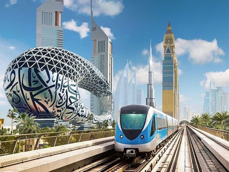 Watch: Dubai Metro rolls out special train to welcome Museum of the Future  | Uae – Gulf News