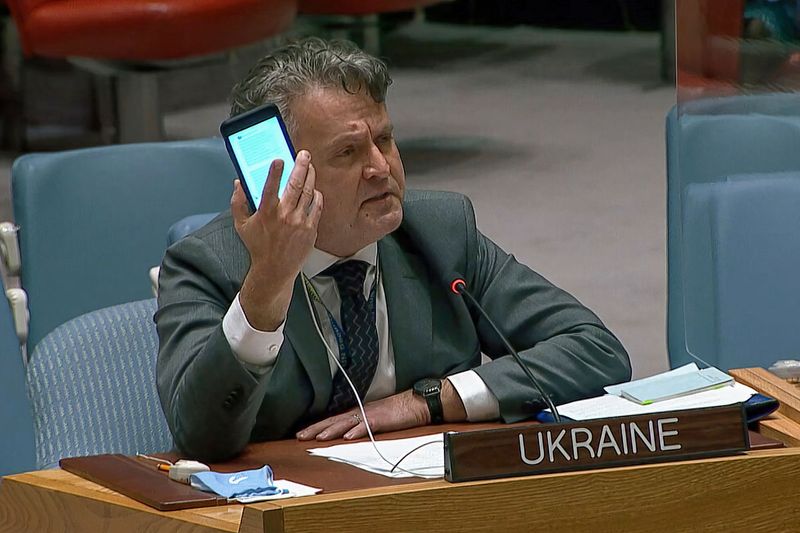 Ukraine's Ambassador to the United Nations Sergiy Kyslytsya