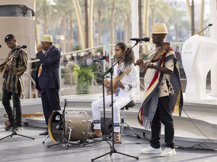 Cultural performance during the Madagascar National Day Ceremony at Al Wasl_m54635-1645796551319