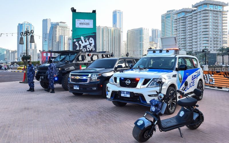 Special Sharjah Police vehicles on show at Wheelers Festival 2022