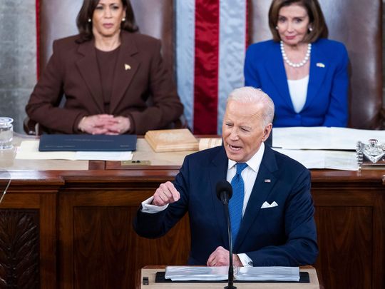 President Joe Biden delivers his first State of the Union address