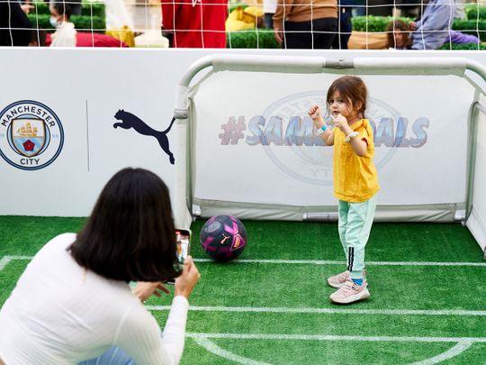 Hundreds have taken part in the Manchester City #SameGoals initiative in the UAE