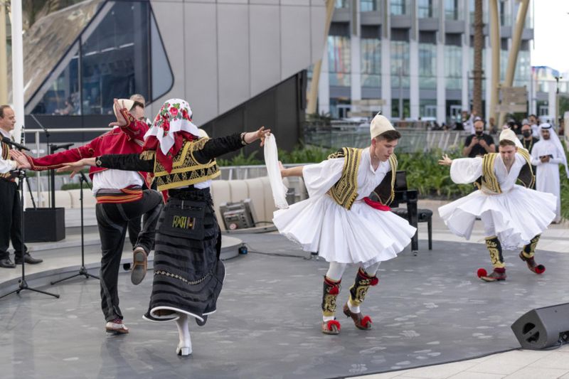Cultural performance during the Albania National Day Ceremony at Al Wasl_m60888-1647004732139