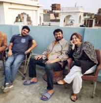 (L-R) Director Kashif Nisar, Naumaan Ijaz and Uzma Hasan-1647173644956