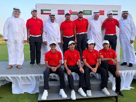 The UAE golf team