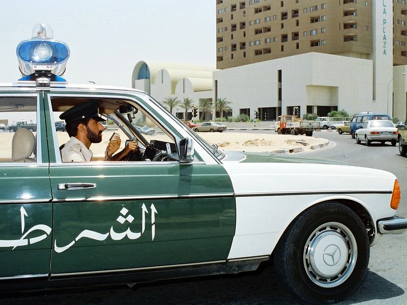 Dubai Police patrol car from a bygone era