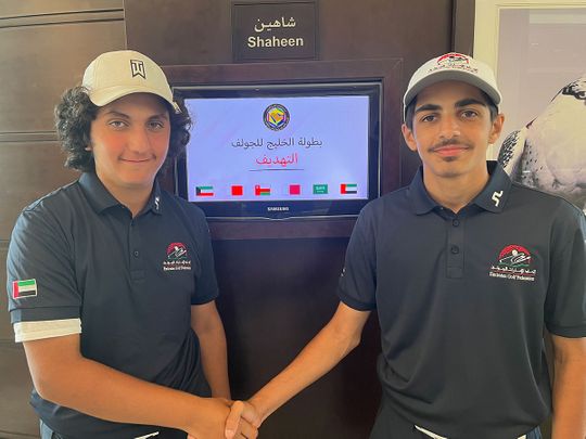 The UAE's Abdalla Al Suwaid and Mohammad Skaik 