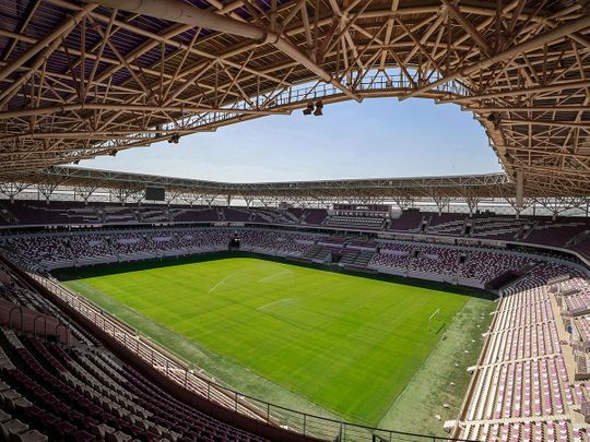 Al-Madina International Stadium in Baghdad, Iraq, was due to host the match against the UAE