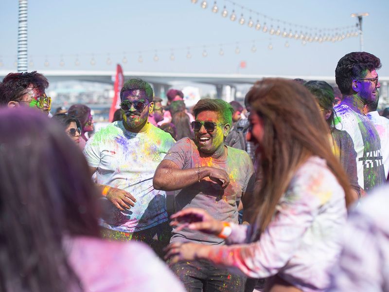 Celebrate Holi at Colour Fest 2022 at Souk Al Marfa
