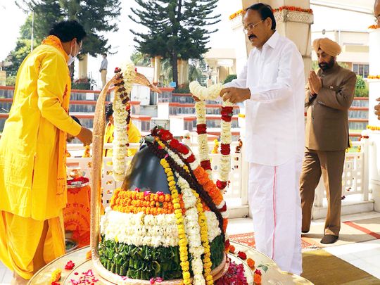 India's Vice-President M Venkaiah Naidu