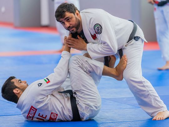 A squad of 26 Emiratis are practising five hours each day at Abu Dhabi's Jiu Jitsu Arena