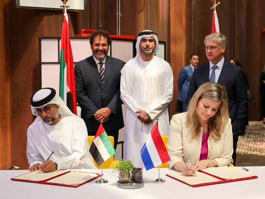 Stock - UAE, Netherlands sign hydrogen partnership