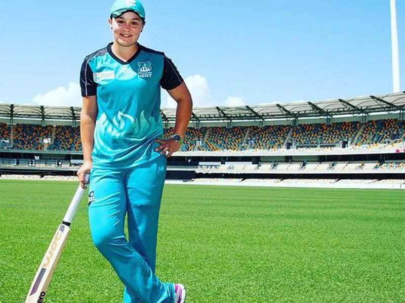 Barty played for Brisbane Heat in the inaugural Women’s Big Bash League