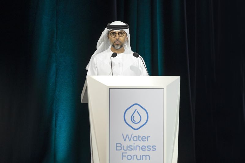 His Excellency Suhail Al Mazroui_ Minister of Energy and Infrastructure speaks during the Water Business Forum at Dubai Exhibition Centre_Large Image_m67070-1648026570873