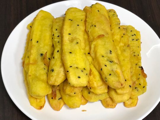Banana fritters from Kerala 