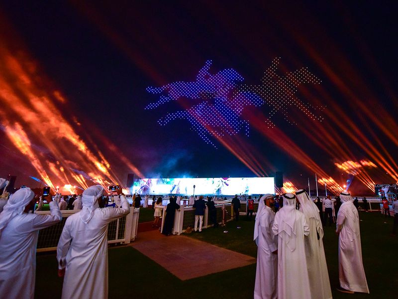 The closing ceremony of Dubai World Cup 2022 at Meydan Racecourse