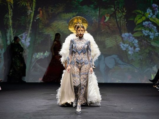 Designer Hian Tjen’s spring/summer collection was culturally inspired. 