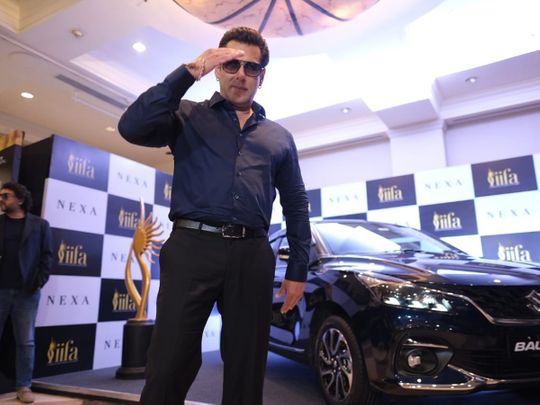 Salman Khan at the IIFA press conference in Mumbai on March 28