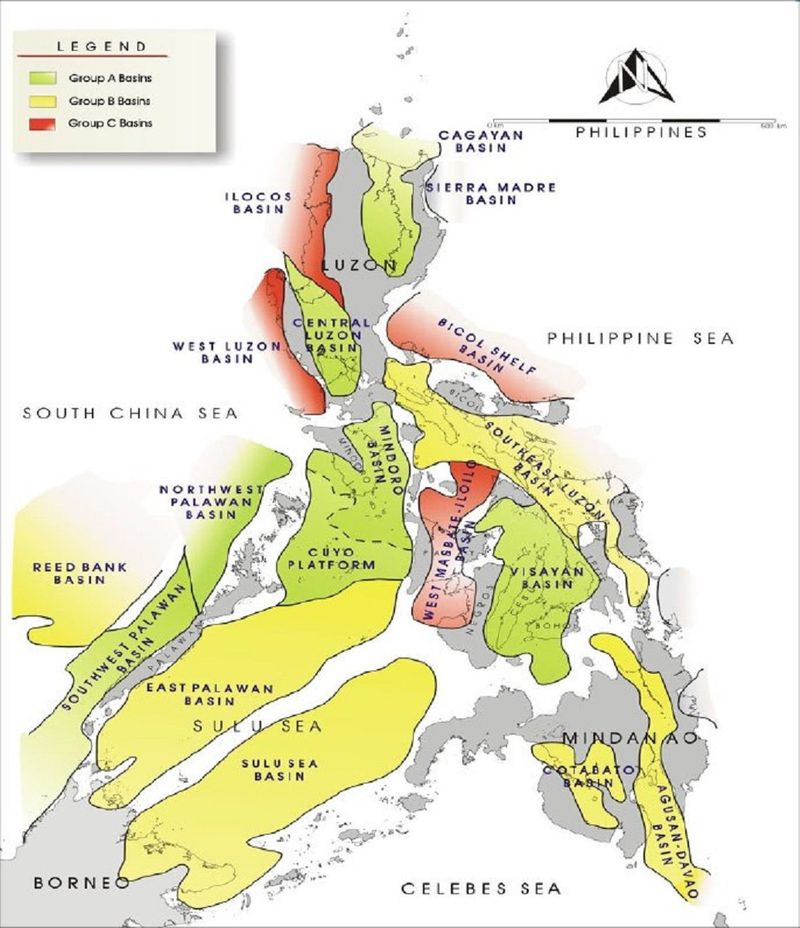 The geological basins of the southern Philippines. 