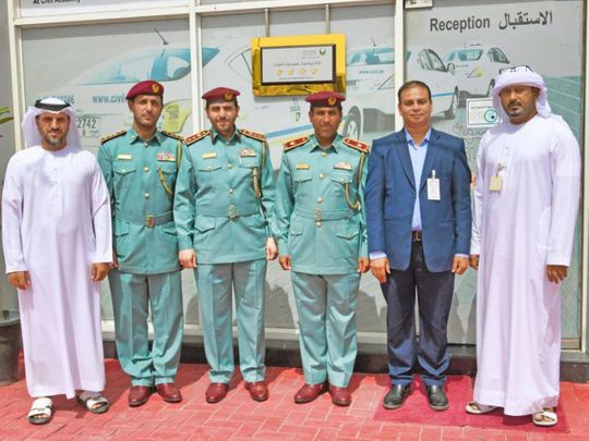 Ajman-Police-officials-at-Civil-Academy,-which-received-4-star-rating-1648530428080