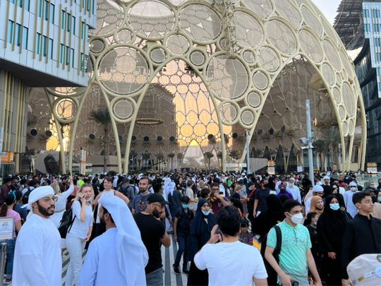 Visitors started pouring in on the last day of Expo 2020 Dubai.