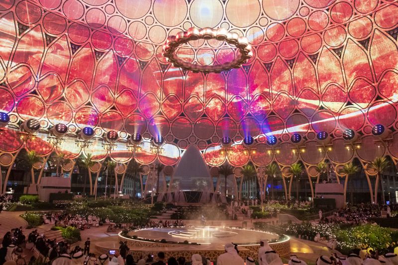 Yo-Yo Ma performs during the Expo 2020 Dubai Closing Ceremony at Al Wasl_Large Image_m71498-1648744936079