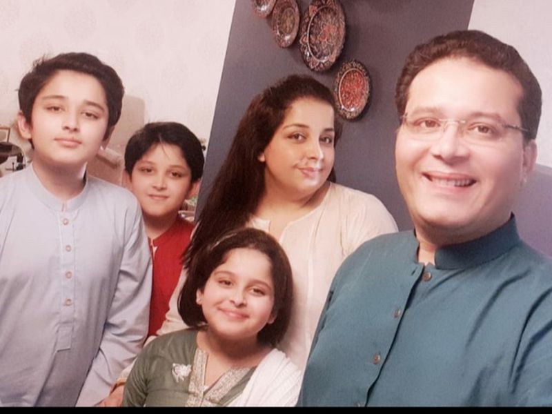 Maryam Adeel Khan with her family 